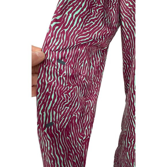 Nike Full Zip Hooded Windrunner Jacket in Purple and Mint Zebra Size L - Picture 7 of 12